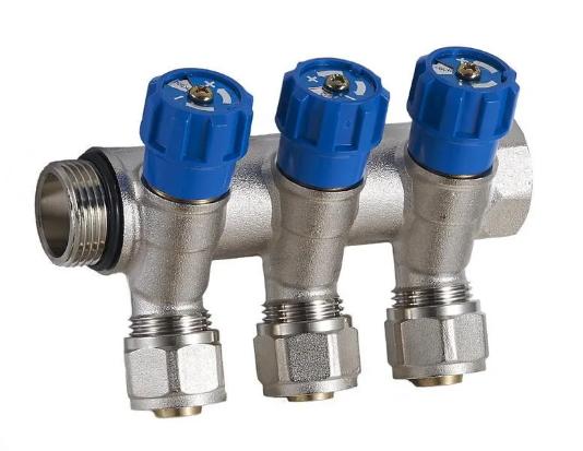 Коллекторы вентильные с евроконусом 3/4"х16-1/2" QS ZEGOR