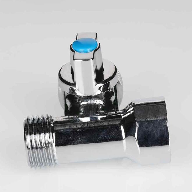 Кран шаровой тройник 1/2"х3/4"х1/2" для подключения стиральной машины Валтек / Valtec VT.256.N.