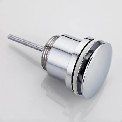 Донный клапан с переливом 11/4" КЛИК-КЛАК FRAP F-62 хром (с винтом)