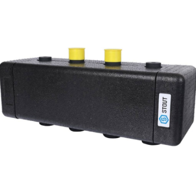 Распределительный коллектор STOUT SDG-0016 DN20 в теплоизоляции 2 и 3 контура