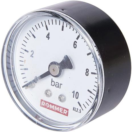 Манометр аксиальный d50 - 1/4" Rommer RIM-0009-501008