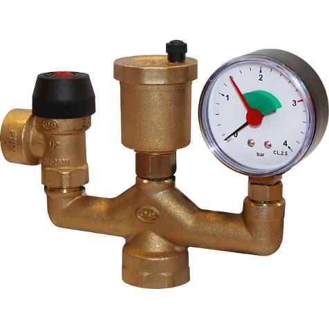 Группа безопасности котла (до 50 кВт) (без теплоизоляции) STOUT SVS-0040-015025