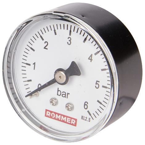 Манометр аксиальный d50 - 1/4" Rommer RIM-0009-500608
