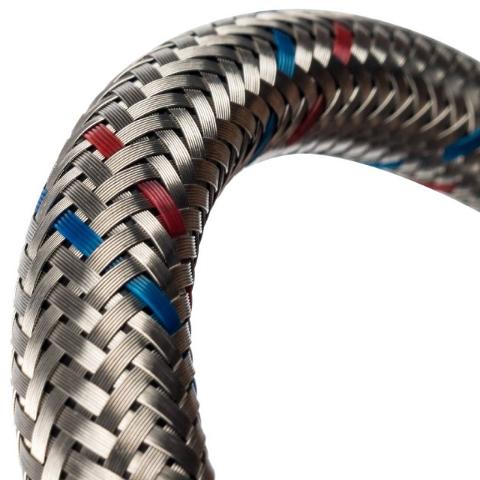 Гибкая подводка угловая 1/2"-3/8" гайка-гайка STOUT (Италия)