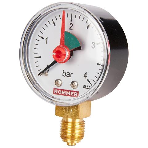 Манометр радиальный d50 - 1/4" Rommer RIM-0008-500408