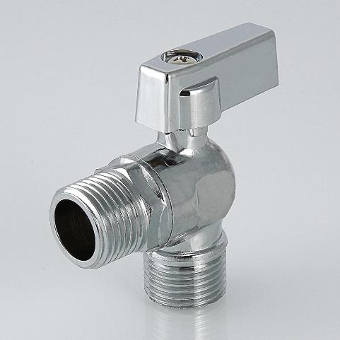 Кран шаровой угловой для подключения сантех. приборов Валтек / Valtec VT.392.N.