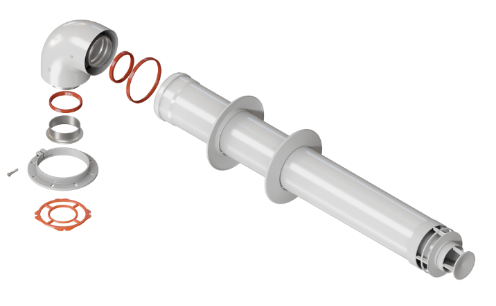 Комплект коаксиальный d 60/100 - 0,75 м (Immergas) VIVAT (VTS-031-075)