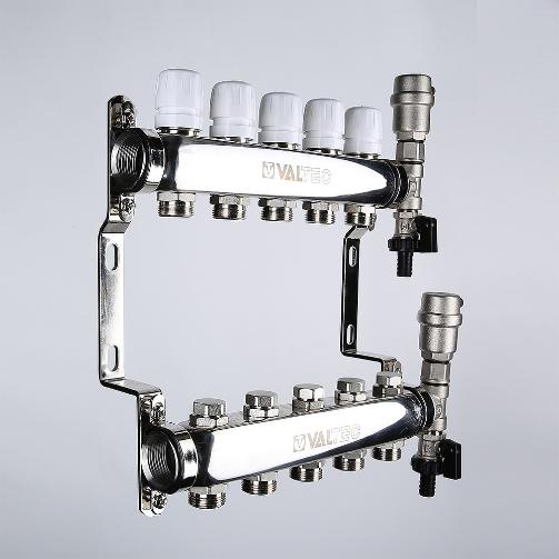 VTc. 588 Коллекторный блок 1" х3/4" "евроконус" Valtec Италия