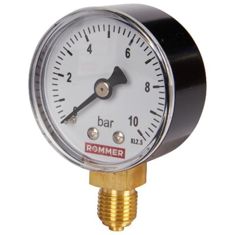 Манометр радиальный d50 - 1/4" Rommer RIM-0010-501008