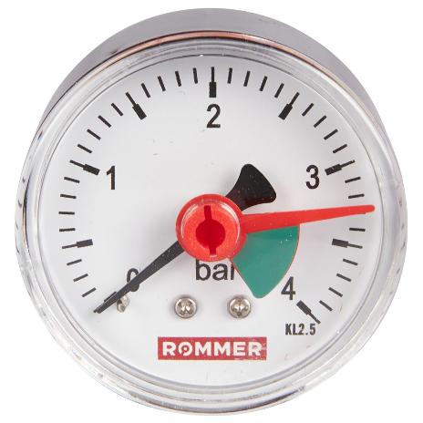 Манометр аксиальный d50 - 1/4" Rommer RIM-0007-500408