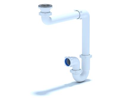 Сифон D5000 1 1/2"*40 прямоточный смещенный Ани-Пласт