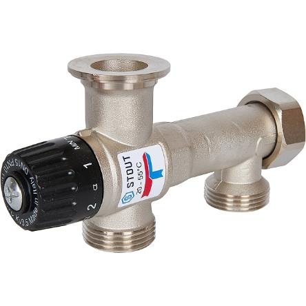 Насосно-смесит узел с термостат/клапаном без насоса STOUT (SDG-0120-005010)
