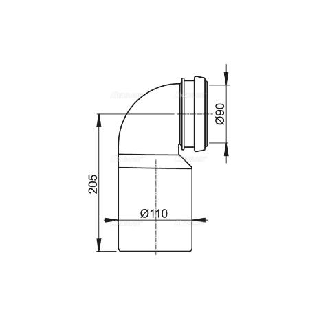 ������ �����, �������� 90/110 (M906) Alcaplast